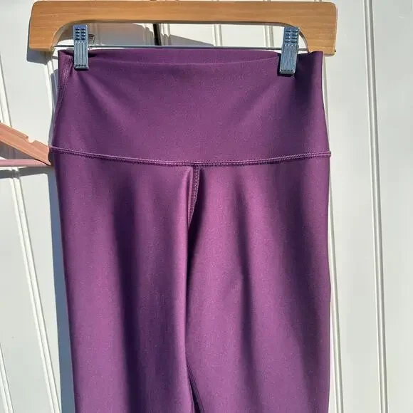 Alo Yoga Airlift Intrigue Bra + High-Waist Airlift Leggings Dark Plum Sz M Set - Picture 14 of 16